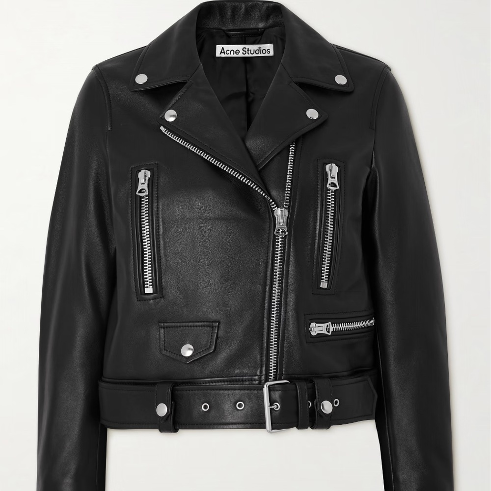 ACNE STUDIOS Belted Leather Jacket - Picture 3 of 16